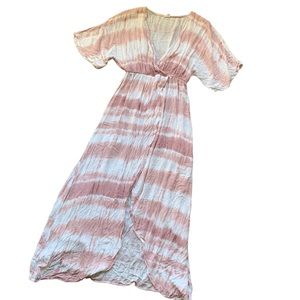 SURF GYPSY Pink Tie Dye Swim Cover Up